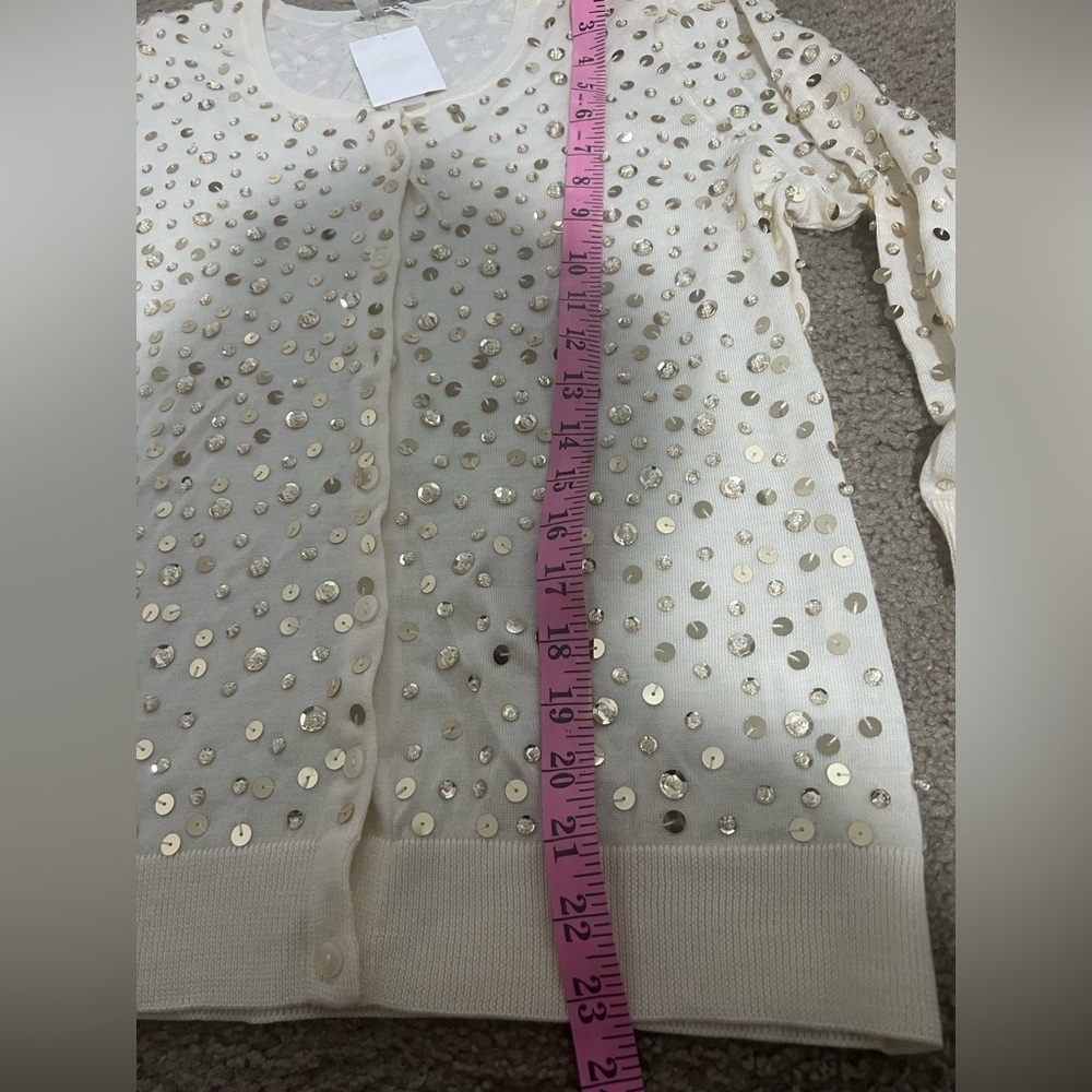 “Halogen”sequined sweater, elegant for any occasion! Size L - Picture 10 of 11